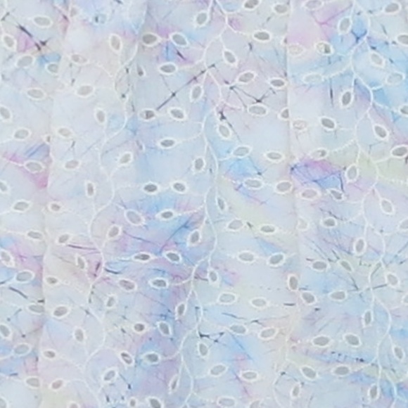 Theory Luvetta Rainbow size 2 Silk eyelet Skirt - Picture 7 of 7